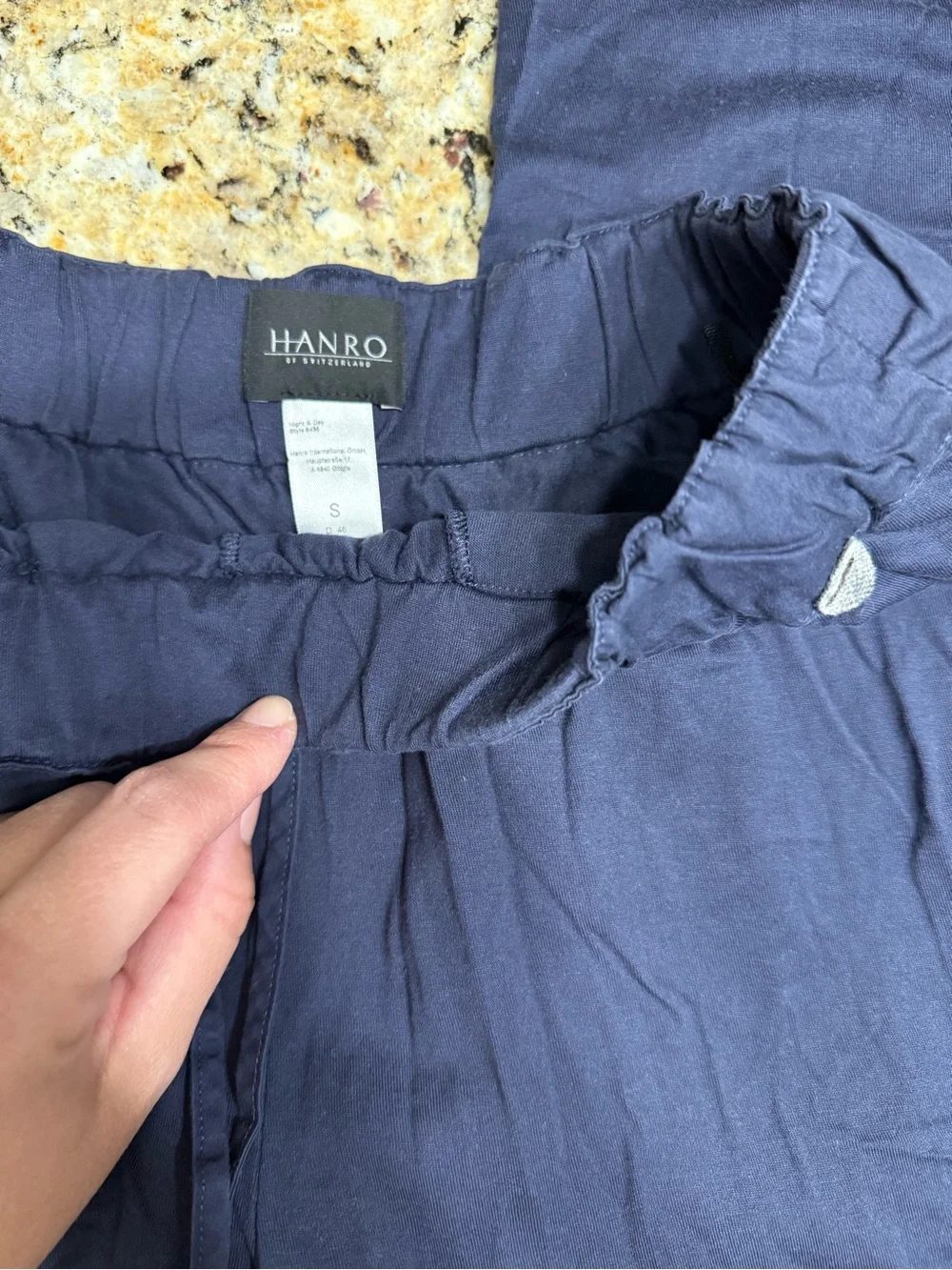 Men’s HANRO 5436 Night & Day Dark Blue Pants size Small